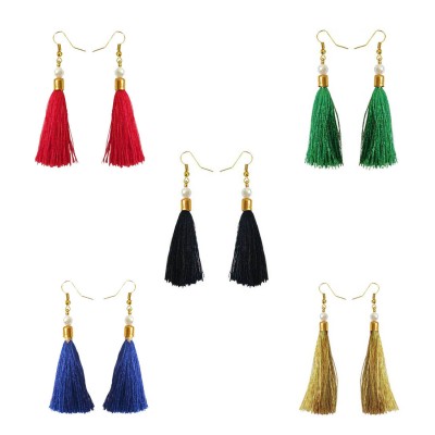 Stylish Small Tassel Earring Combo For Women